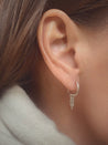 SL - hoop pendant earring