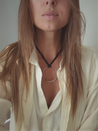 Anchored hoop necklace