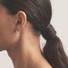 No. 9 - hoop pendant earring